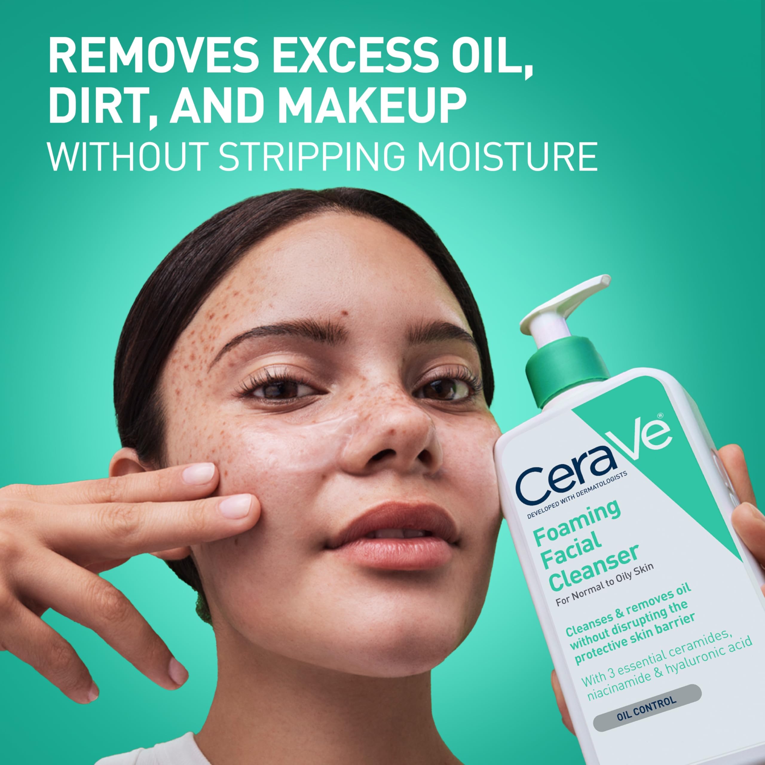 CeraVe limpiador facial foaming 473ml USA Beauty Co